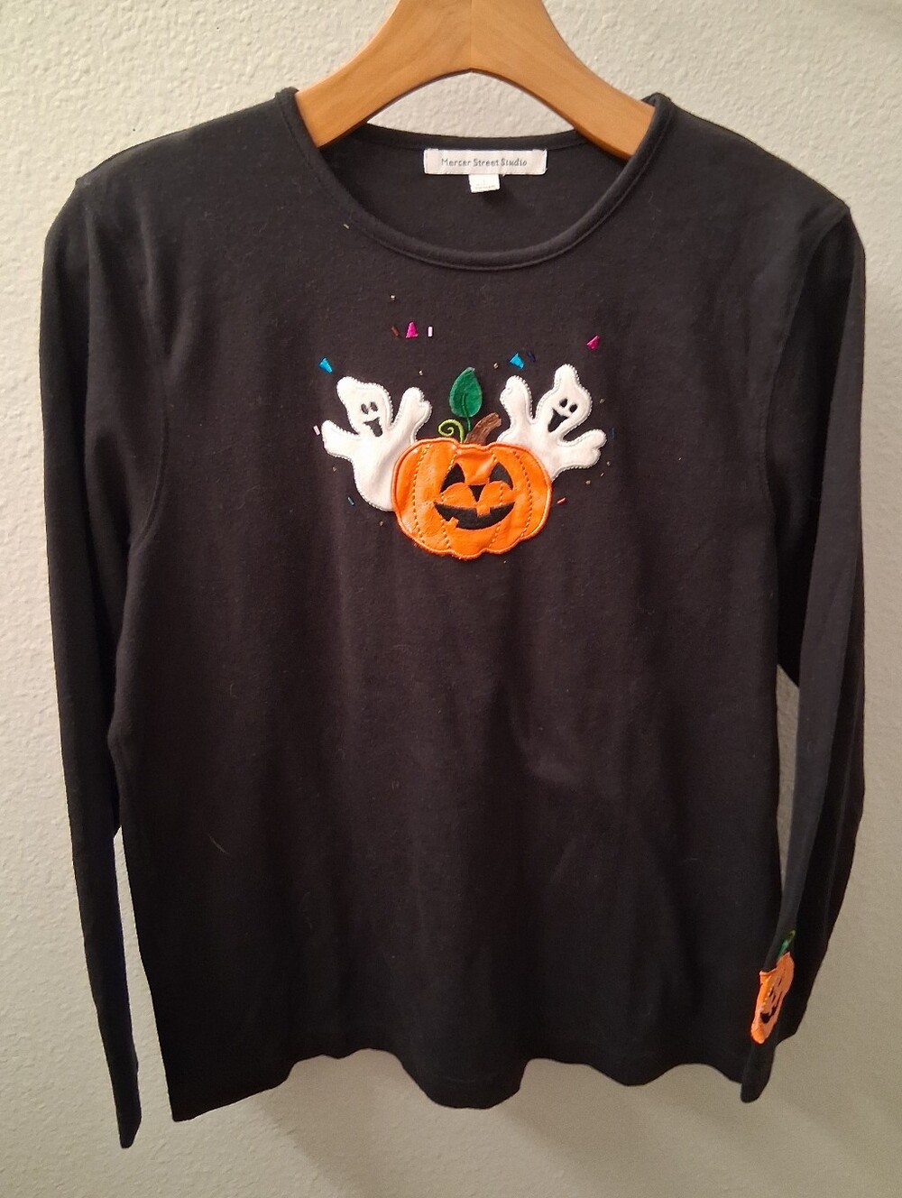 Mercer Street Studio Halloween Long Sleeve Shirt Large